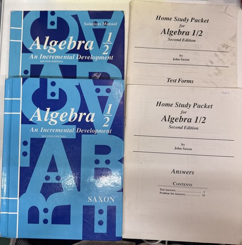 Saxon algebra 2nd - 1/2, (2nd