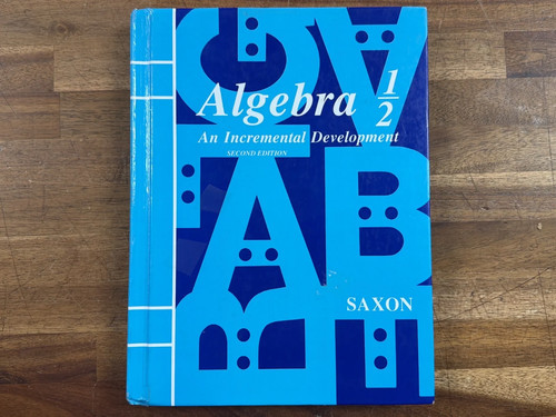 Saxon algebra incremental - 1/2,